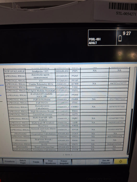 GE Healthcare Carescape B450 Critical Care Patient Monitor