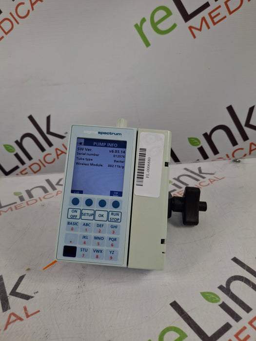 Baxter Sigma Spectrum 6.05.14 with B/G Battery Infusion Pump