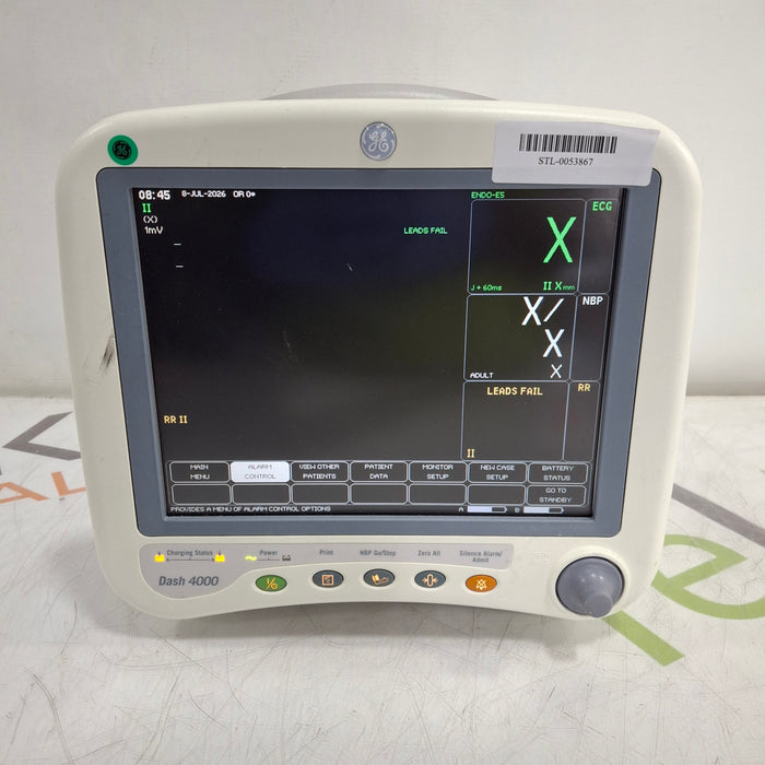 GE Healthcare Dash 4000 - GE/Nellcor SpO2 Patient Monitor