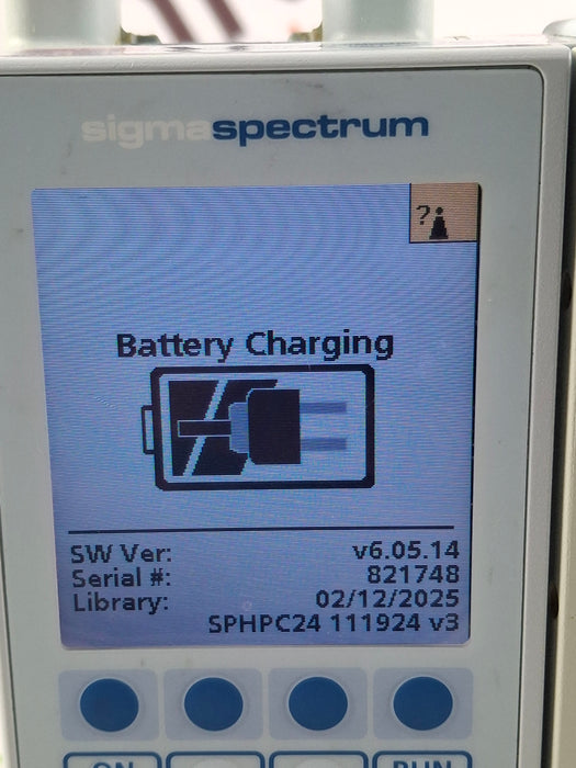 Baxter Sigma Spectrum 6.05.14 with A/B/G/N Battery Infusion Pump