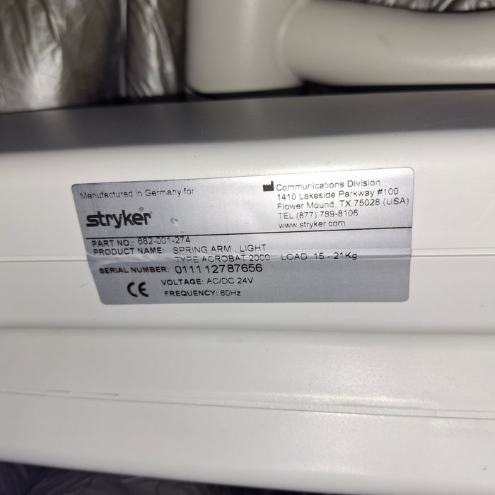 Stryker Visum II Surgical Light
