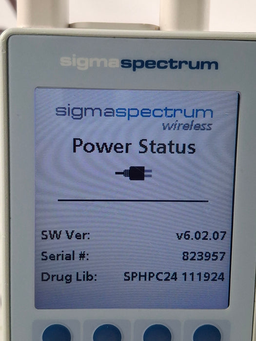 Baxter Sigma Spectrum 6.02.07 with A/B/G/N Battery Infusion Pump