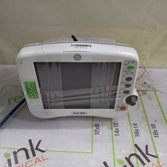 GE Healthcare Dash 3000 - GE/Nellcor SpO2 Patient Monitor