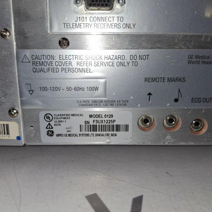 GE Healthcare Corometrics 120 Model 129 Fetal Monitor