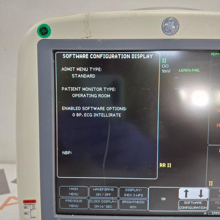 GE Healthcare Dash 4000 - GE/Nellcor SpO2 Patient Monitor