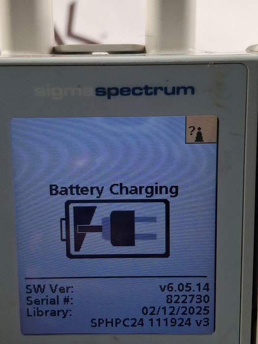 Baxter Sigma Spectrum 6.05.14 with A/B/G/N Battery Infusion Pump