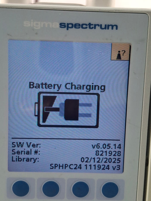 Baxter Sigma Spectrum 6.05.14 with A/B/G/N Battery Infusion Pump