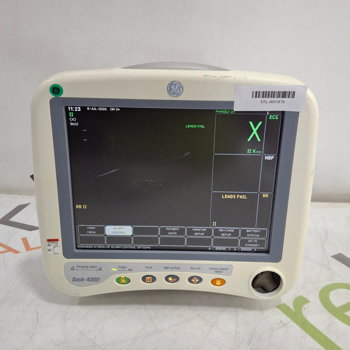 GE Healthcare Dash 4000 - Masimo SpO2 Patient Monitor