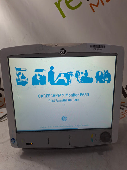 GE Healthcare Carescape B650 Post Anesthesia Care Patient Monitor