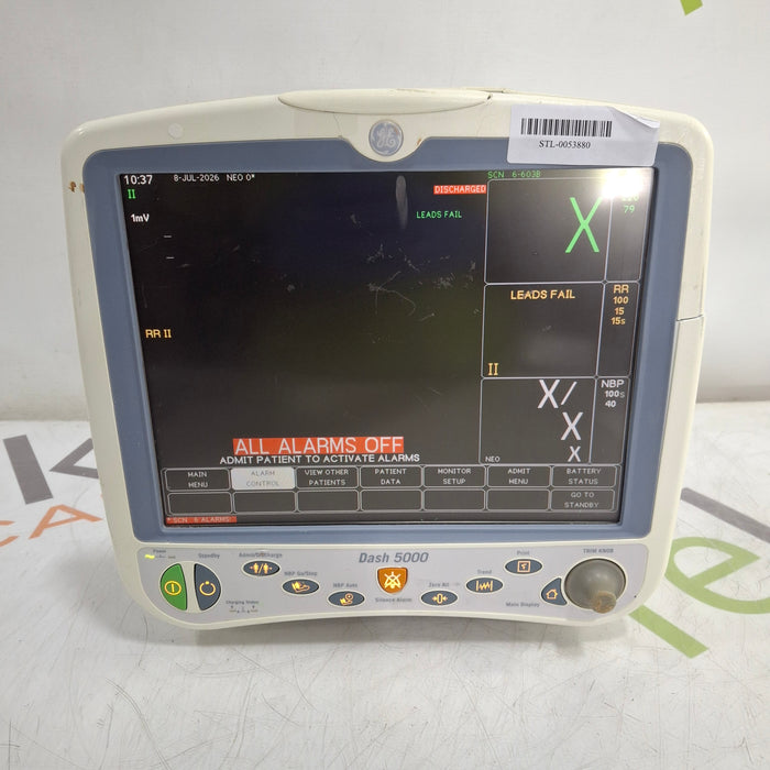 GE Healthcare Dash 5000 - Masimo SpO2 Patient Monitor