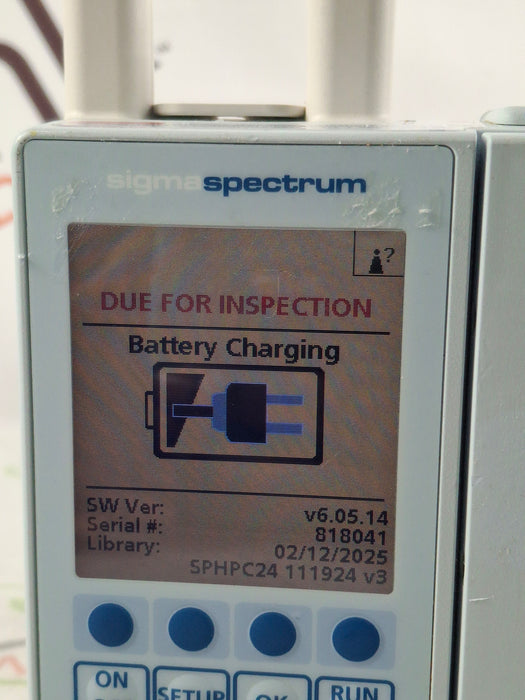 Baxter Sigma Spectrum 6.05.14 with A/B/G/N Battery Infusion Pump
