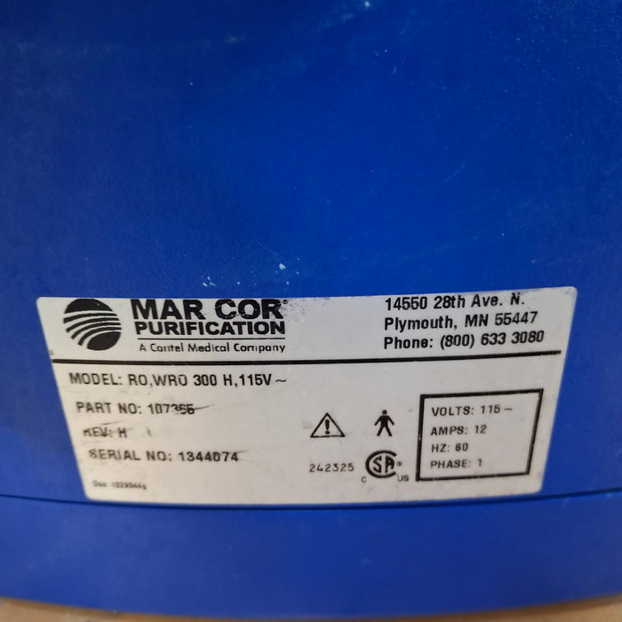 Mar Cor Purification RO, WRO 300H, 115V Rover, Dialysis Water Transport System