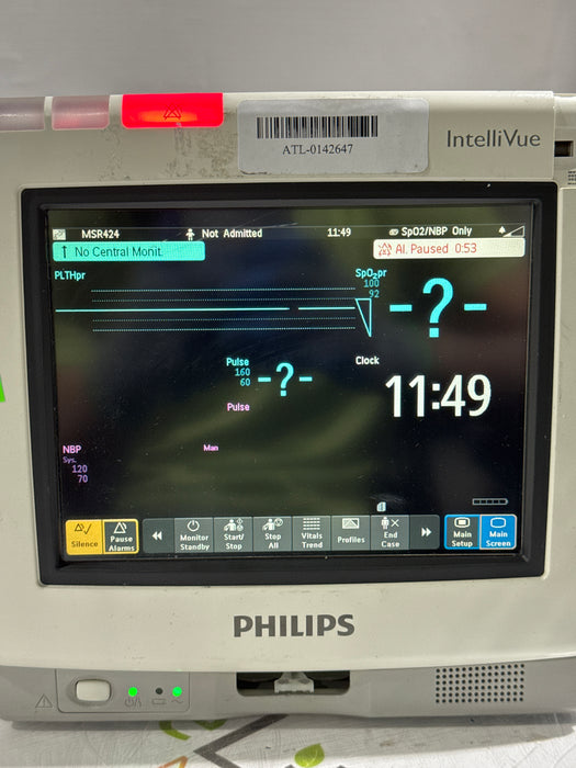Philips IntelliVue MP5 SpO2, ECG, NIBP, IBP, Temp, CO2 Patient Monitor