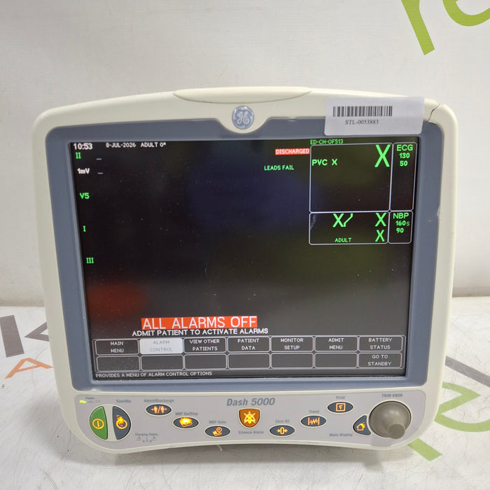 GE Healthcare Dash 5000 - Masimo SpO2 Patient Monitor