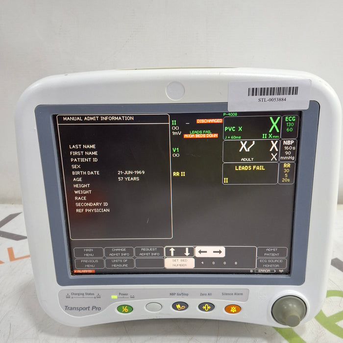 GE Healthcare Dash 4000 - Masimo SpO2 Patient Monitor
