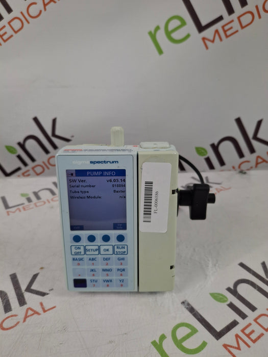 Baxter Sigma Spectrum 6.05.14 with B/G Battery Infusion Pump