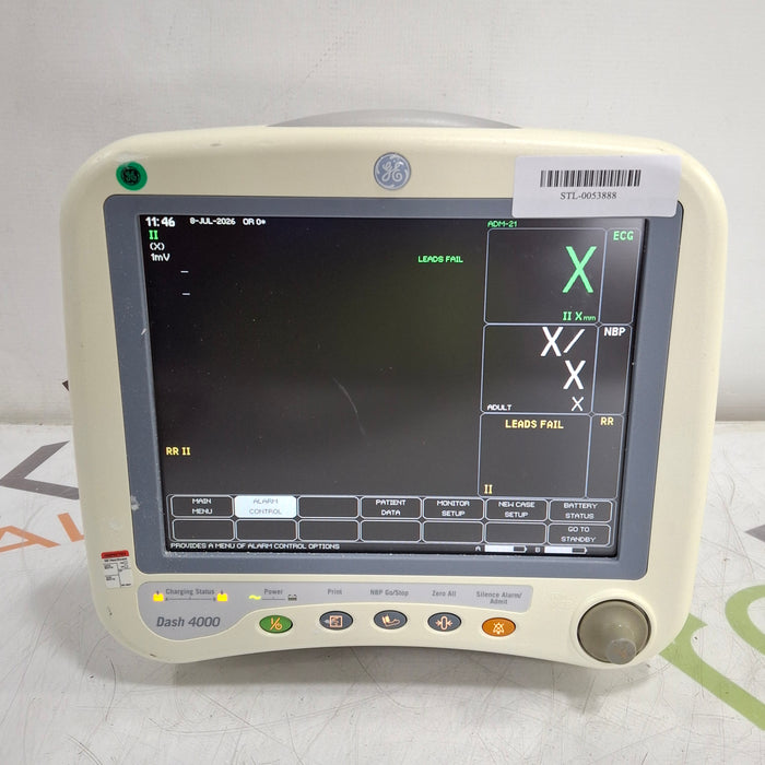 GE Healthcare Dash 4000 - GE/Nellcor SpO2 Patient Monitor