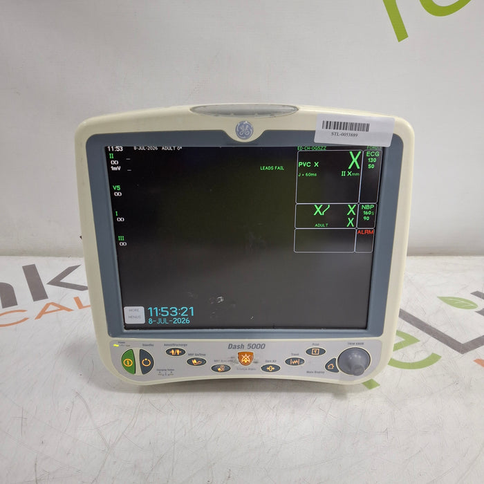 GE Healthcare Dash 5000 - Masimo SpO2 Patient Monitor