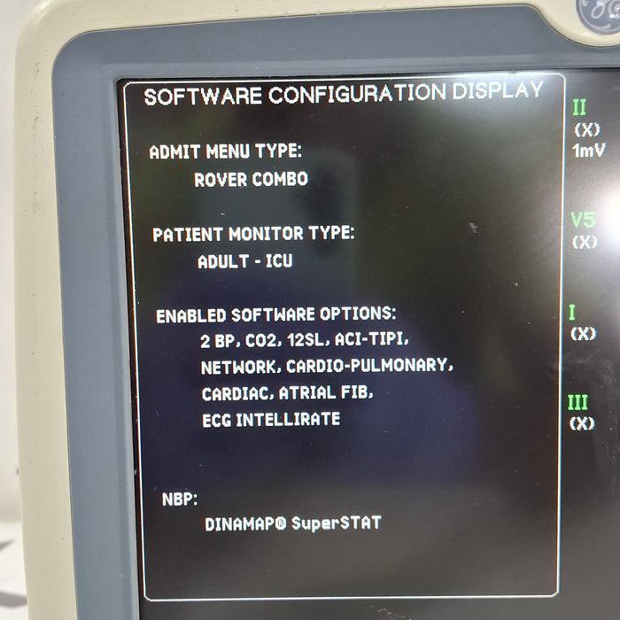 GE Healthcare Dash 5000 - Masimo SpO2 Patient Monitor