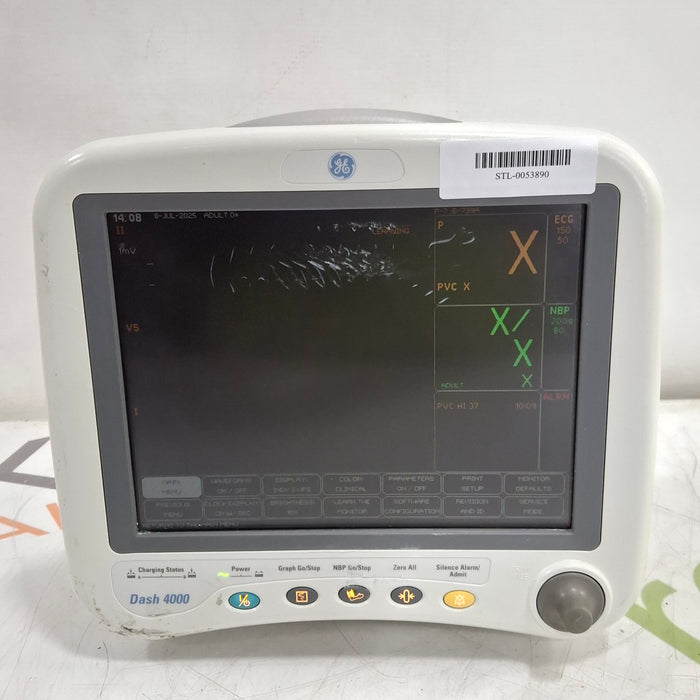 GE Healthcare Dash 4000 - GE/Nellcor SpO2 Patient Monitor