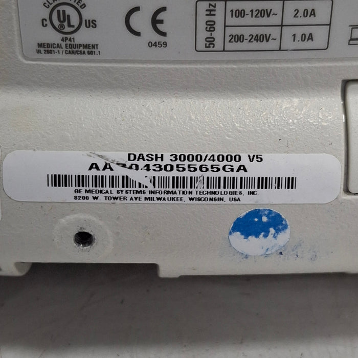 GE Healthcare Dash 4000 - GE/Nellcor SpO2 Patient Monitor