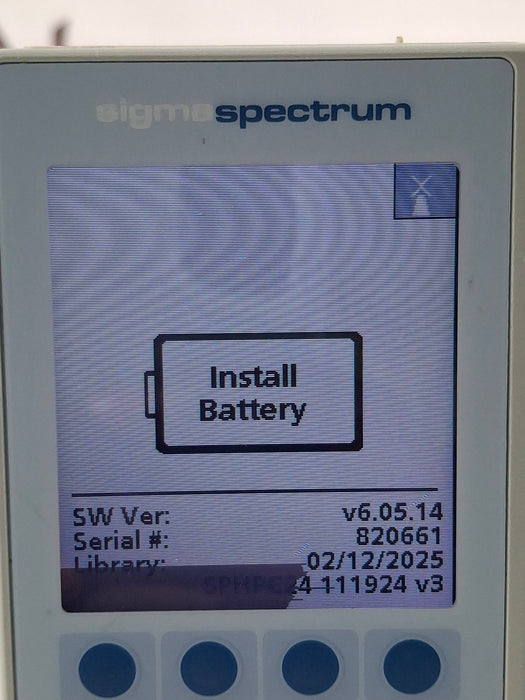 Baxter Sigma Spectrum 6.05.14 with A/B/G/N Battery Infusion Pump