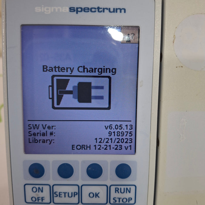 Baxter Sigma Spectrum 6.05.13 with B/G Battery Infusion Pump