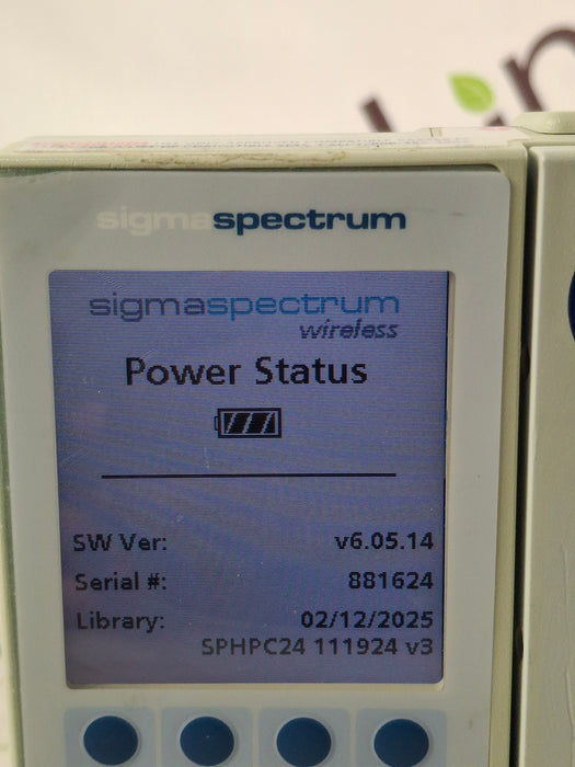 Baxter Sigma Spectrum 6.05.14 without Battery Infusion Pump