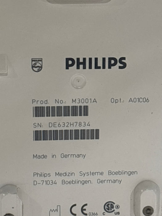 Philips M3001A-A01C06 Fast SpO2, NIBP, ECG, Temp, IBP MMS Module