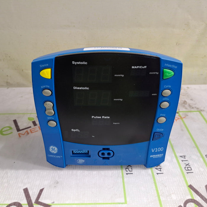 GE Healthcare Dinamap V100 - NIBP, SpO2 Vital Signs Monitor