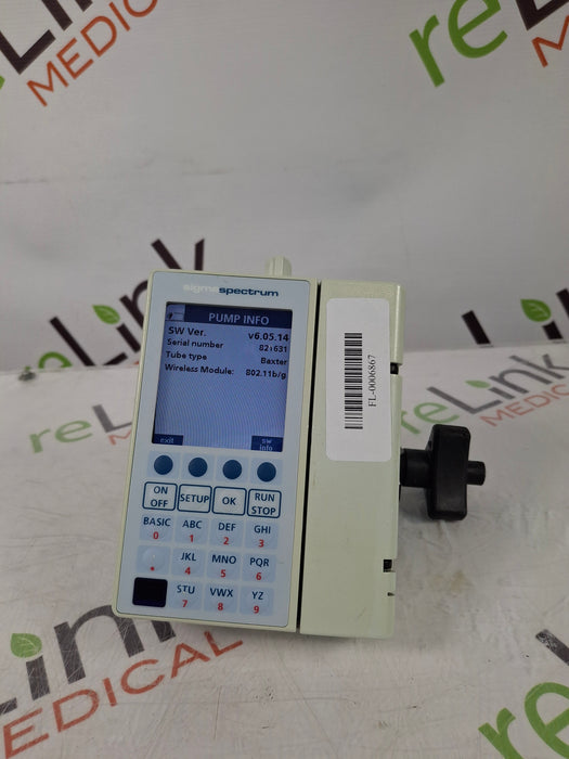 Baxter Sigma Spectrum 6.05.14 with B/G Battery Infusion Pump