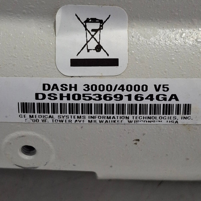 GE Healthcare Dash 4000 - GE/Nellcor SpO2 Patient Monitor