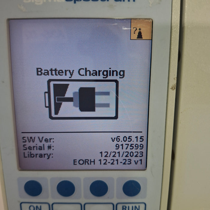 Baxter Sigma Spectrum 6.05.15 with B/G Battery Infusion Pump