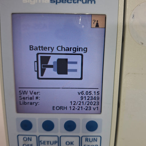 Baxter Baxter Sigma Spectrum 6.05.15 with B/G Battery Infusion Pump Infusion Pump reLink Online