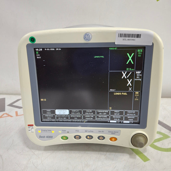 GE Healthcare Dash 4000 - GE/Nellcor SpO2 Patient Monitor