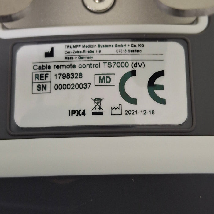Baxter TS7000 Surgical Table Remote