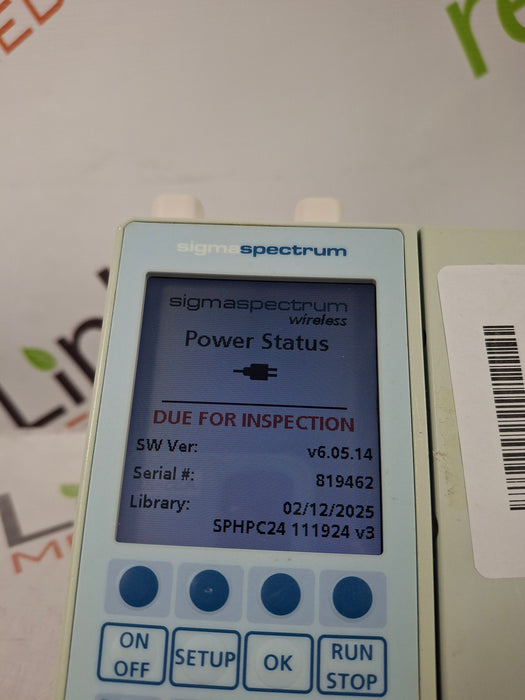 Baxter Sigma Spectrum 6.05.14 with A/B/G/N Battery Infusion Pump