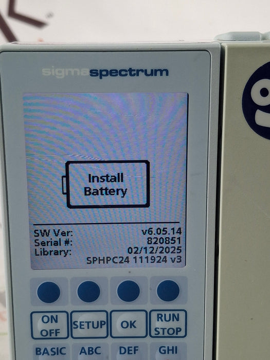 Baxter Sigma Spectrum 6.05.14 without Battery Infusion Pump