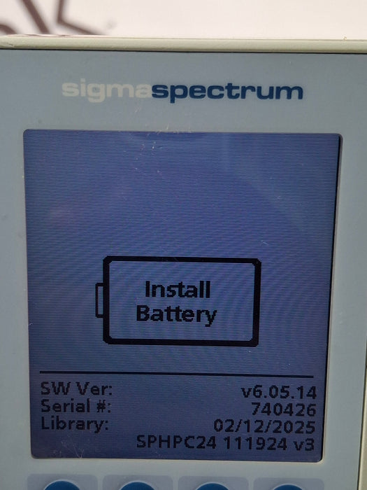 Baxter Sigma Spectrum 6.05.14 without Battery Infusion Pump