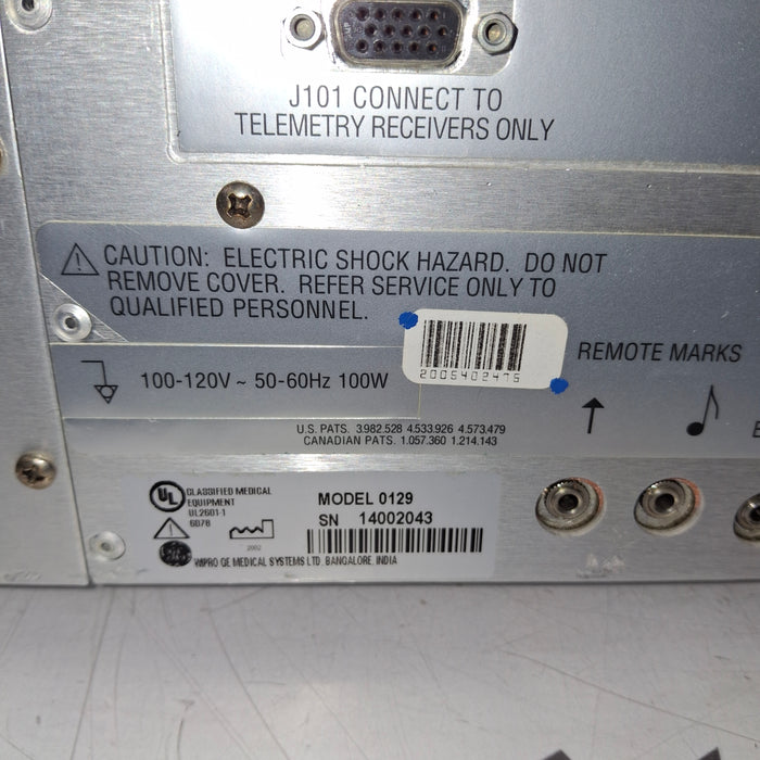 GE Healthcare Corometrics 120 Model 129 Fetal Monitor