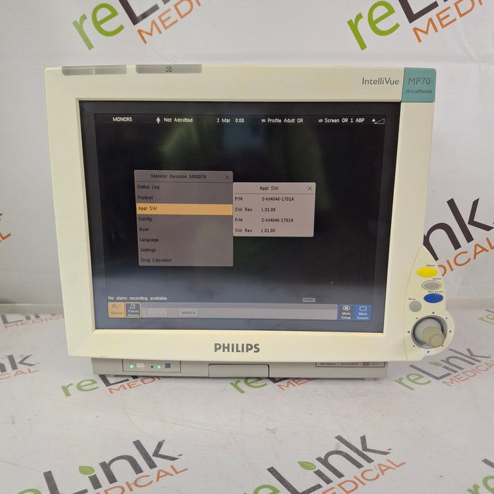 Philips IntelliVue MP70 - Anesthesia Patient Monitor