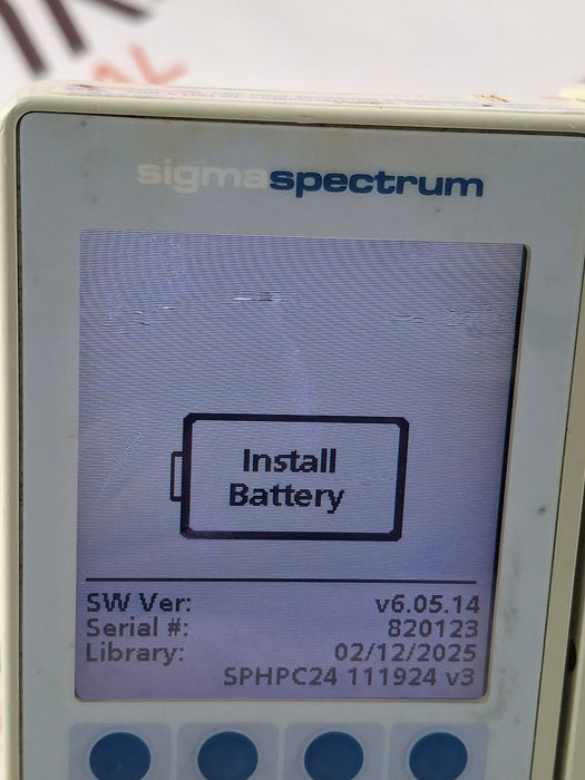 Baxter Sigma Spectrum 6.05.14 without Battery Infusion Pump