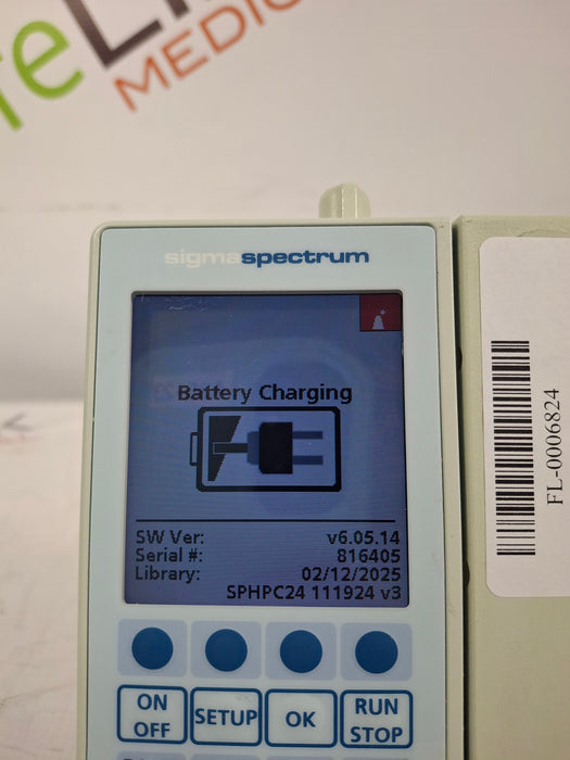Baxter Sigma Spectrum 6.05.14 with B/G Battery Infusion Pump