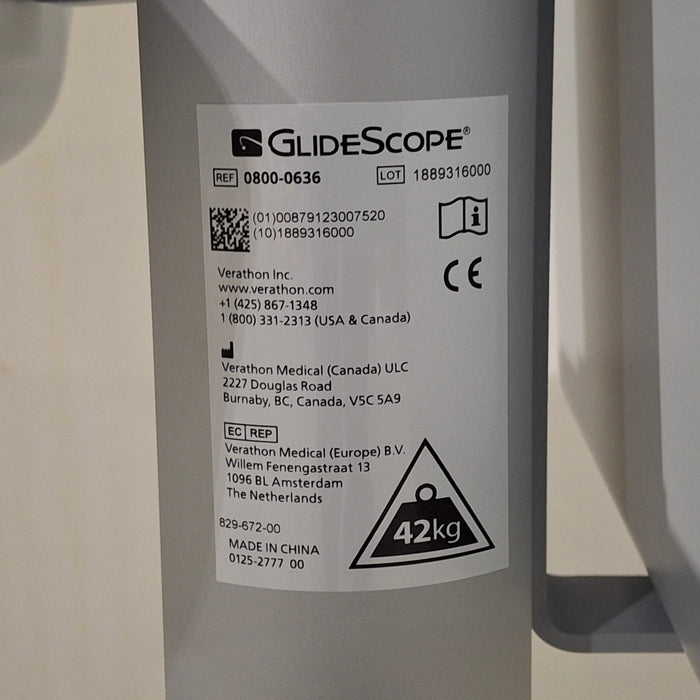 Verathon Medical, Inc 0800-0636 Glidescope Core Cart