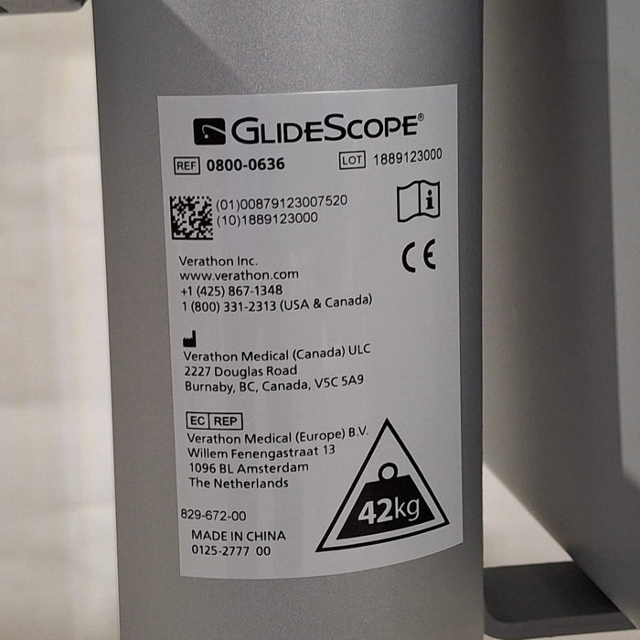 Verathon Medical, Inc 0800-0636 Glidescope Core Cart