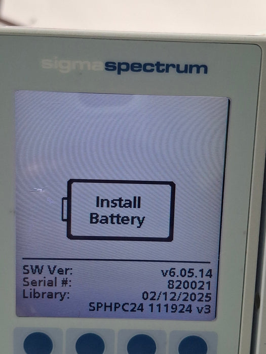 Baxter Sigma Spectrum 6.05.14 without Battery Infusion Pump