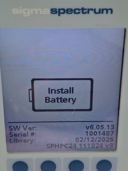 Baxter Sigma Spectrum 6.05.13 without Battery Infusion Pump