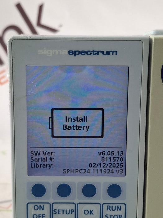 Baxter Sigma Spectrum 6.05.13 without Battery Infusion Pump
