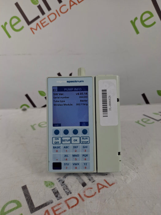 Baxter Sigma Spectrum 6.05.14 with B/G Battery Infusion Pump