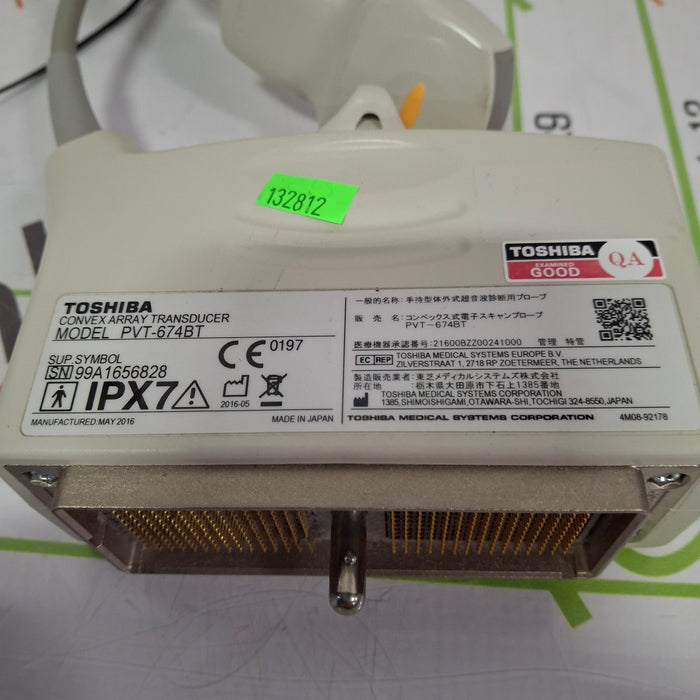 Toshiba PVT-674BT Convex Ultrasound Transducer